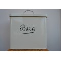 New Design Cream Enamel  Welsh  "Bara"  Bread Bin